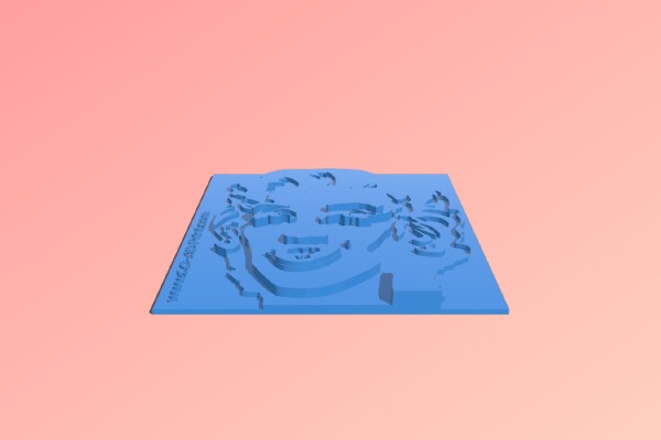 3d Printed Andy Warhol Marilyn Monroe 1967 hot pink | 3d print model