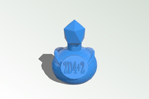 dnd 5E healing potion token | 3d print model