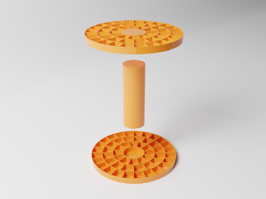 SUPPORT DE PINCEAUX 52 TROUS | 3d print model