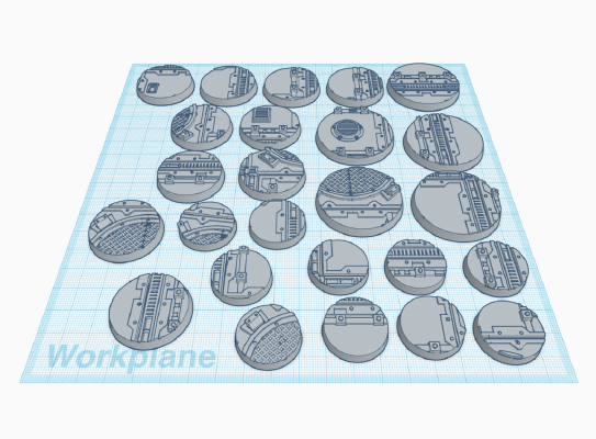 Necromunda Zone Mortalis Bases | 3d print model