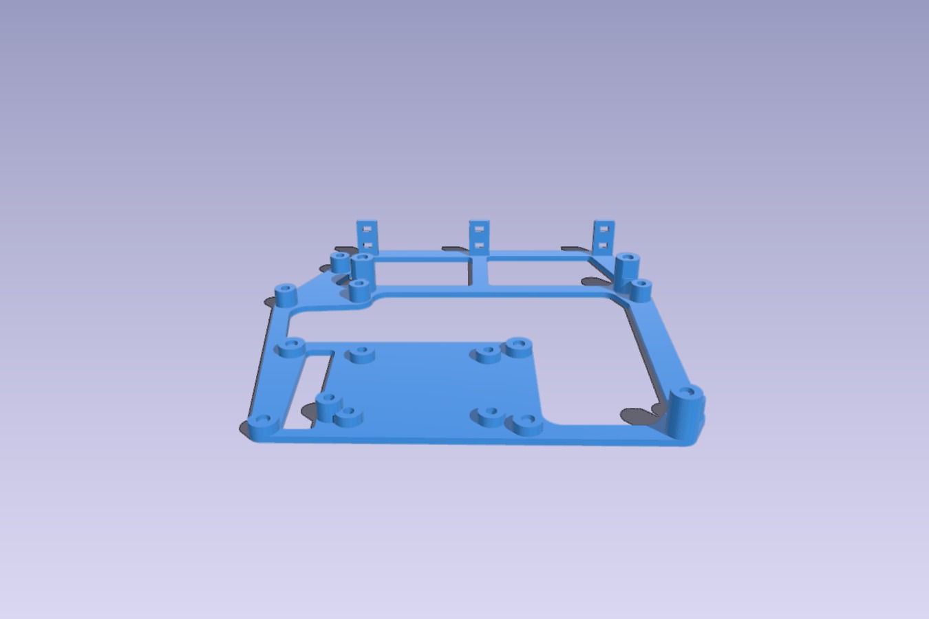 Kingroon KP3S mounting frame for SKR 1.3_1.4 board and StepDown-Converter
