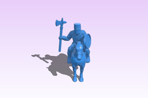28mm Knight of Serbia Miniature - Zombie Hunter | 3d print model