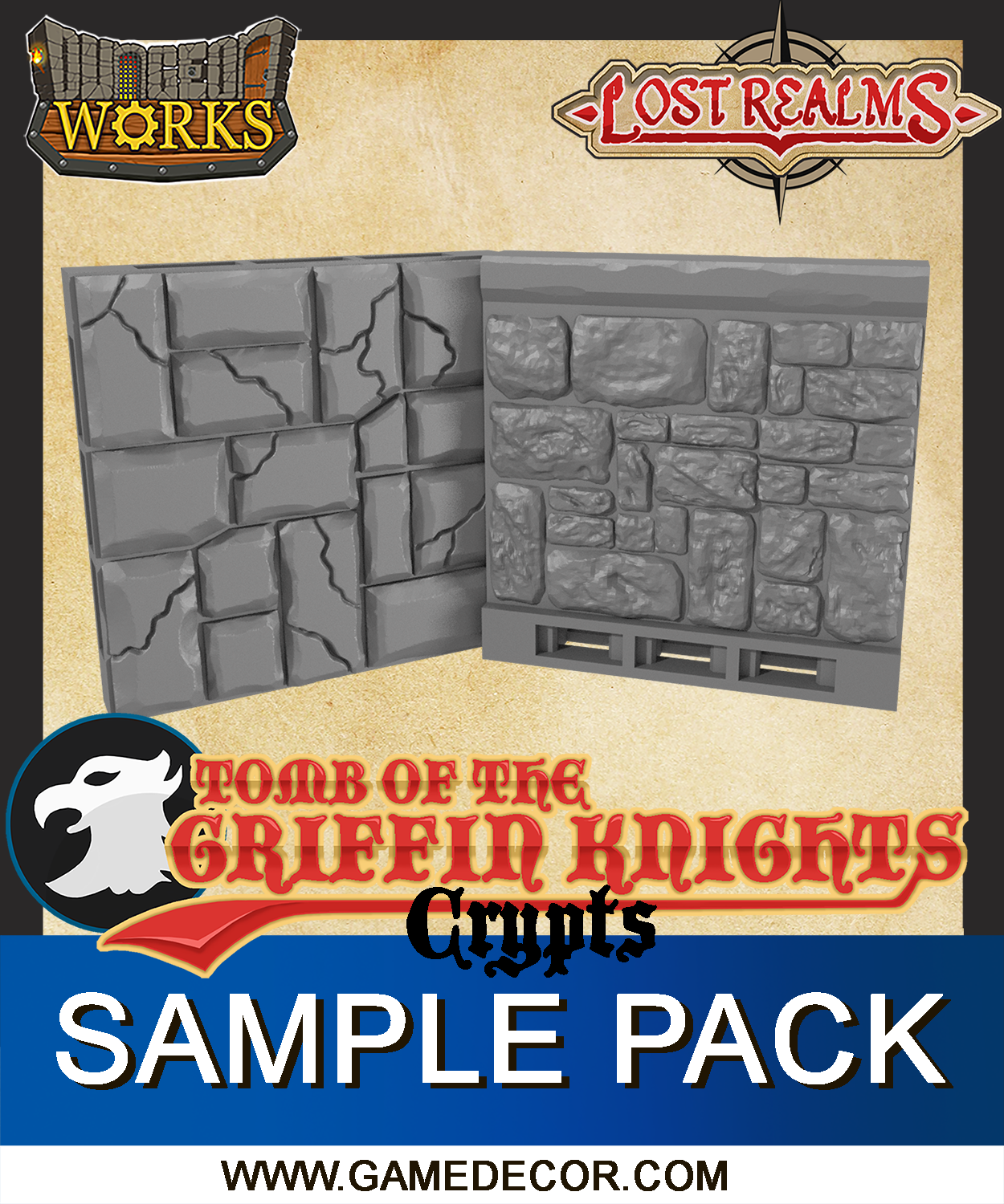 Tomb of the Griffin Knights - Crypts Sample Pack 1
