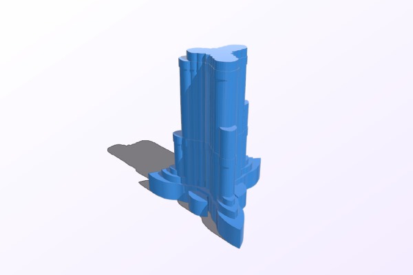 Burj Khalifa Tower in Dubai – scan | 3d print model