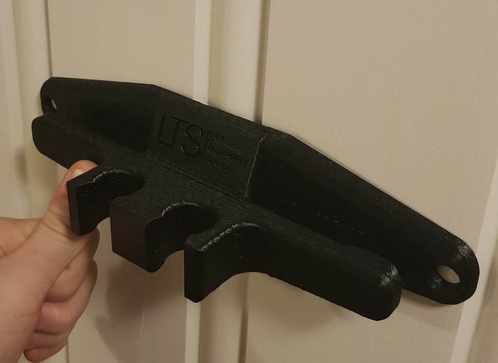 Ski and ski pole holder