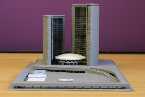 Multi-Color Toronto City Hall | 3d print model