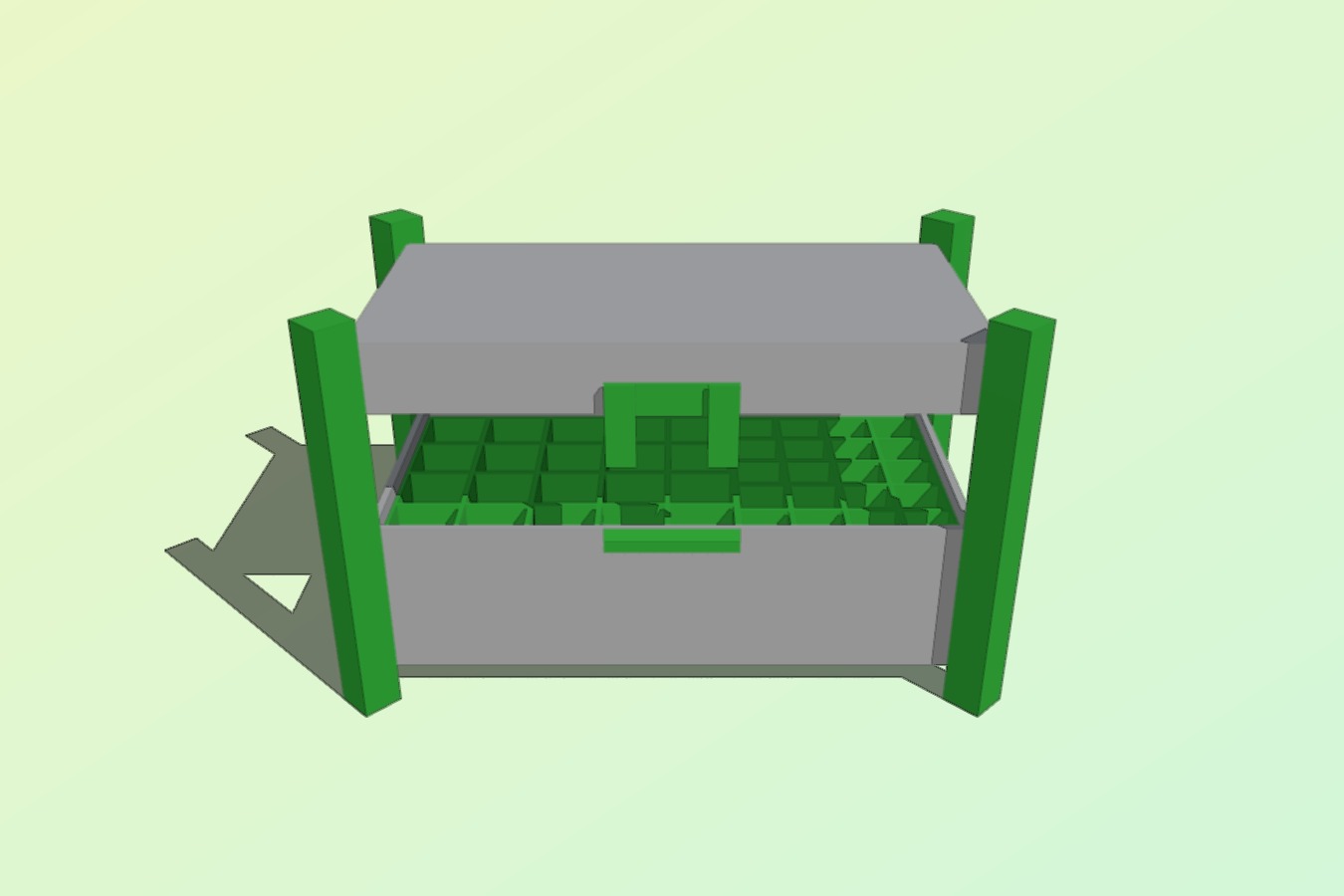 AA-AAA batteries case with lid