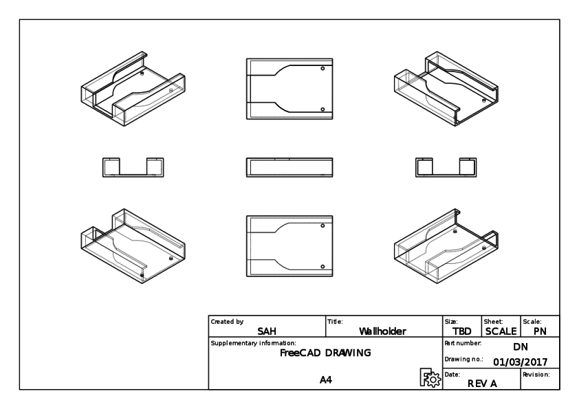 Wall holder for Alfa USB adapters with high gain antenna