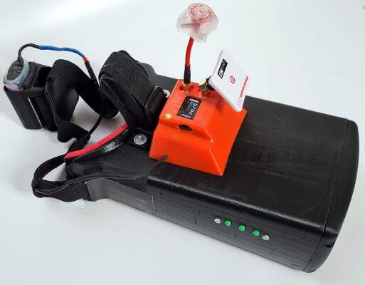Update FranxGoggles with Fatshark Receiver and Storage Box | 3d print model