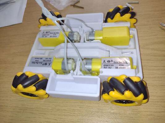 Mecanum wheel flexible robot platform | 3d print model
