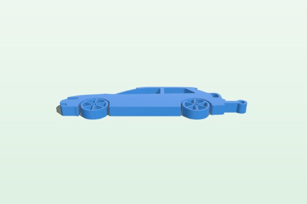 A3 8L Silhouette Keychain | 3d print model