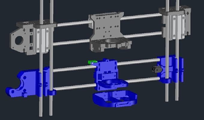 GEEETech i3X: X-2-B_C Upgrade Kit | 3d print model