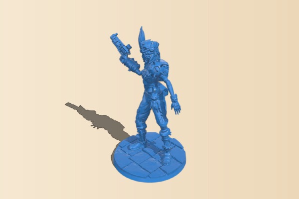 Warrior wearing a rabbit mask | 3d print model