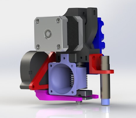 E3D v6 Direct Drive Extruder | 3d print model