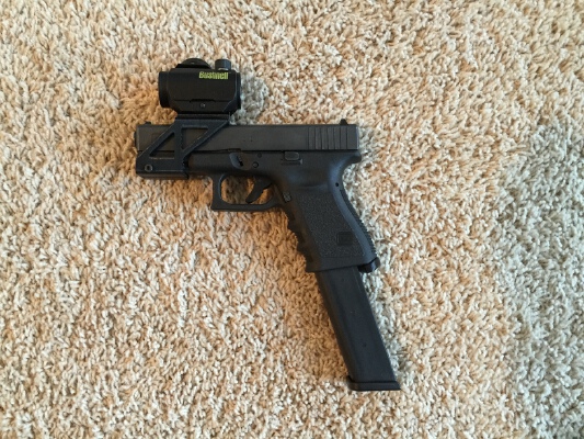 Pistol Red Dot Sight Mount | 3d print model