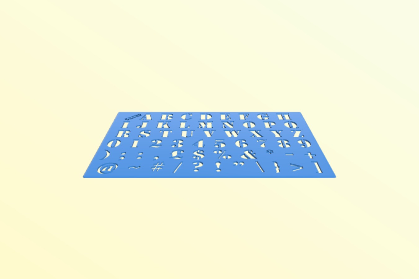 Alphabet Stencil (gnamp)