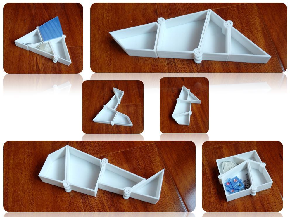 Hinged triangle to square transformation ||