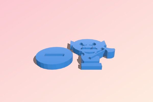 Simple Mini D&D Orc with Axe | 3d print model