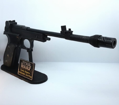 Princess Leia Defender Sporting Blaster Stand | 3d print model