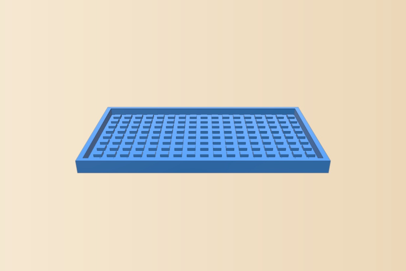 service tray 2mm spacing 3mm cube