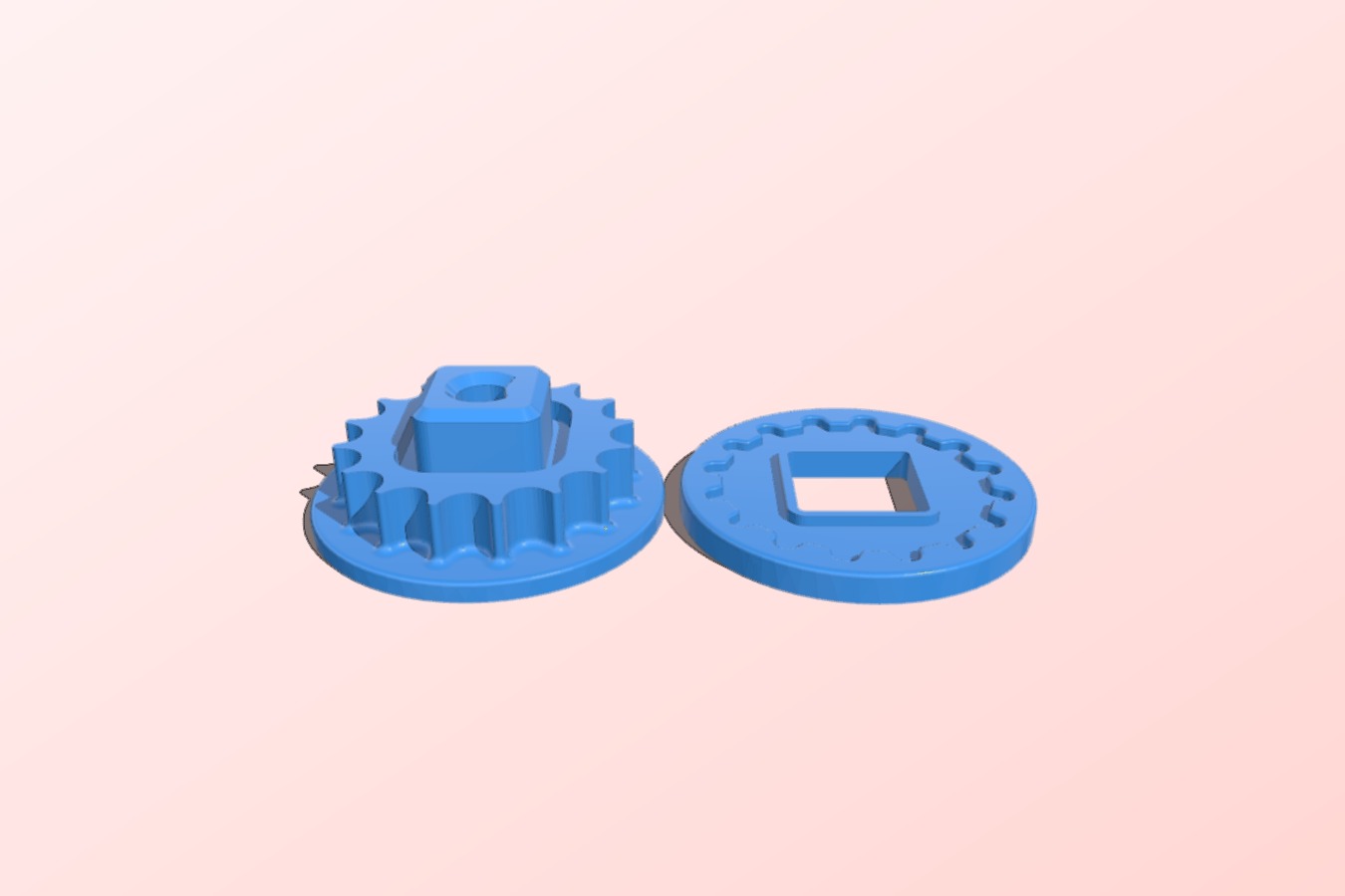 2-part polargraph sprocket