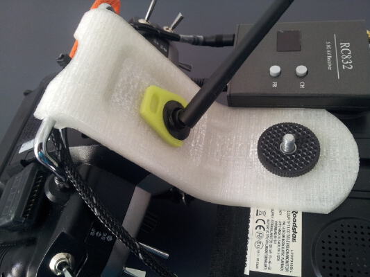 FPV monitor bracket for FrSky Taranis radio | 3d print model