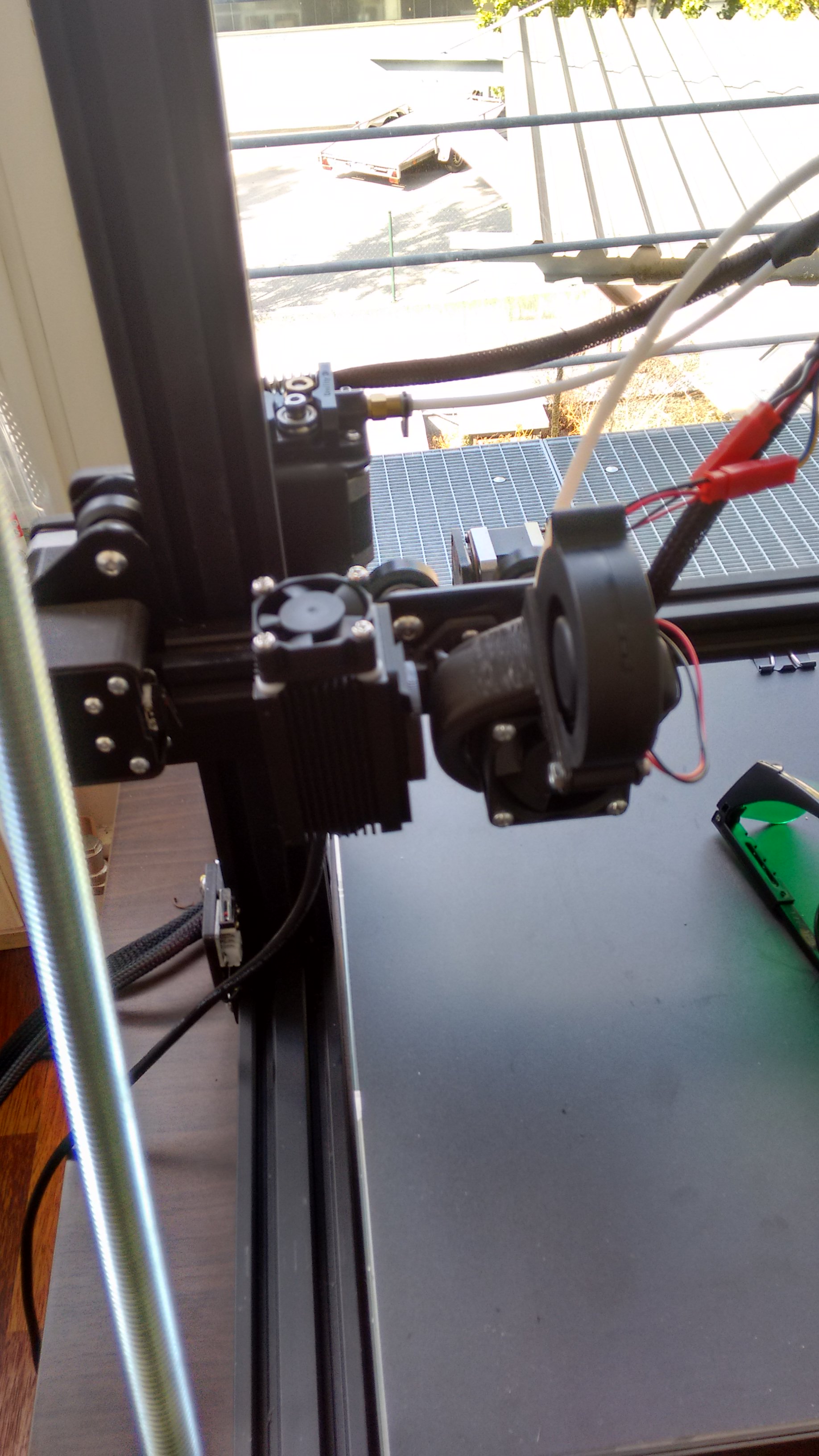 Laser engraver mount for the CR-10 FANG OEM fan duct assembly by ozfunghi