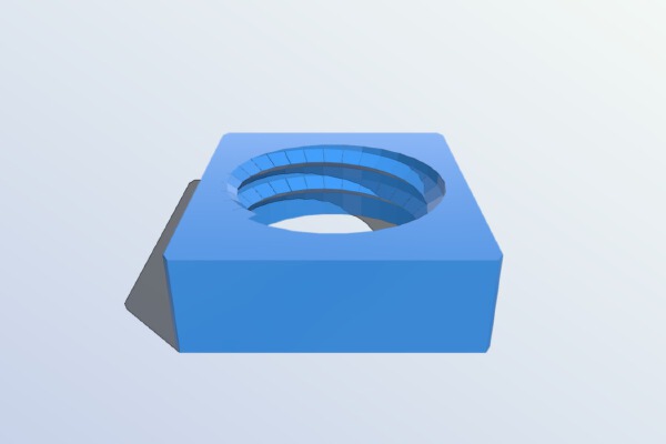 12x14 rectangular m10 nut | 3d print model