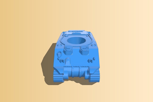 Sherman M4A4 (Corrected Tracks) | 3d print model