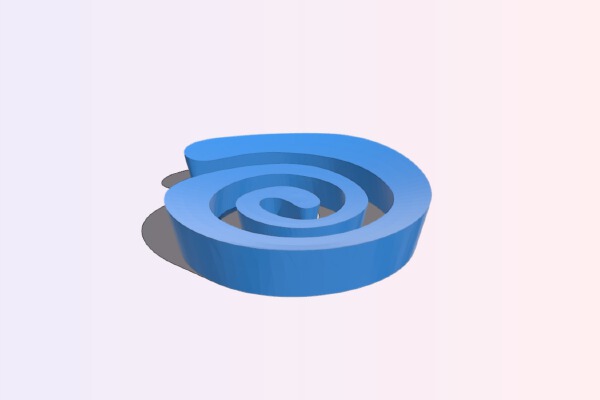Cartoon Style Spiral Soap Holder | 3d print model