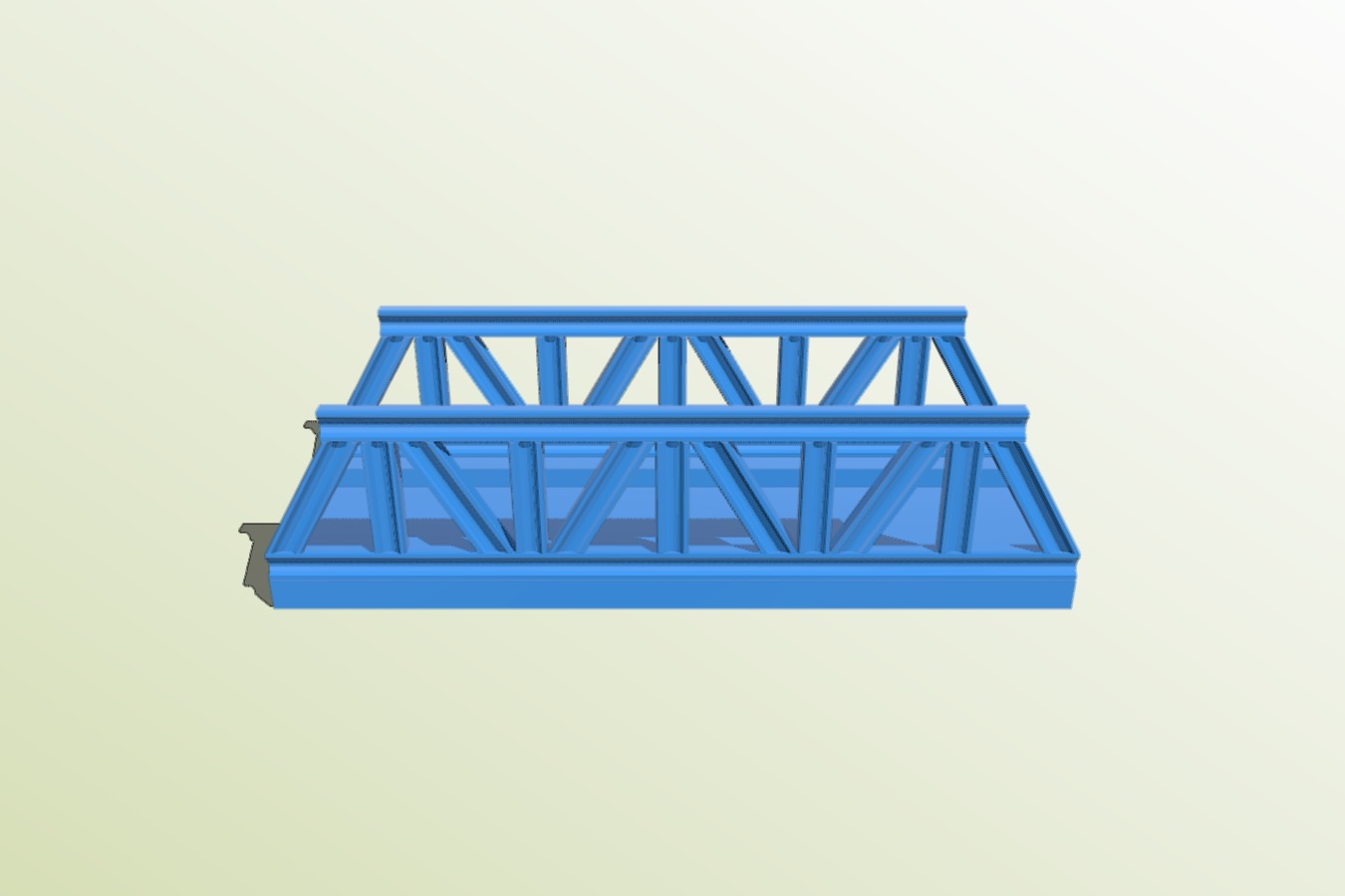 Model Railroad Warren Truss Bridge (O-Scale)