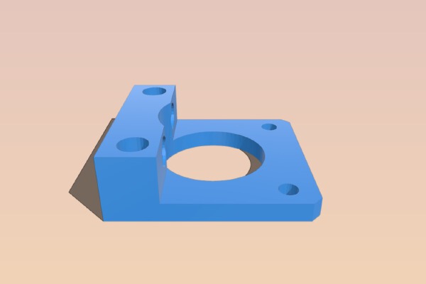 TronXY X1 Z-motor holder | 3d print model