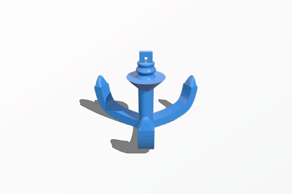 NERF-compatible Grappling Hook | 3d print model