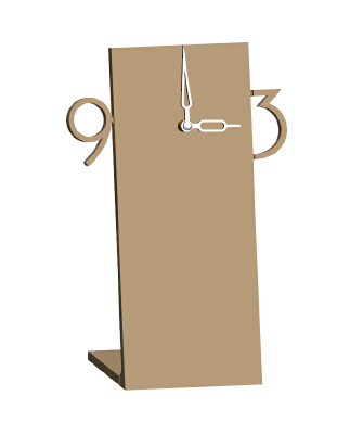 Midcentury Modern Table _ Wall Clock | 3d print model