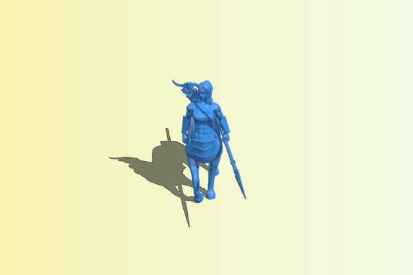 Centaur Female Lancer | 3d print model