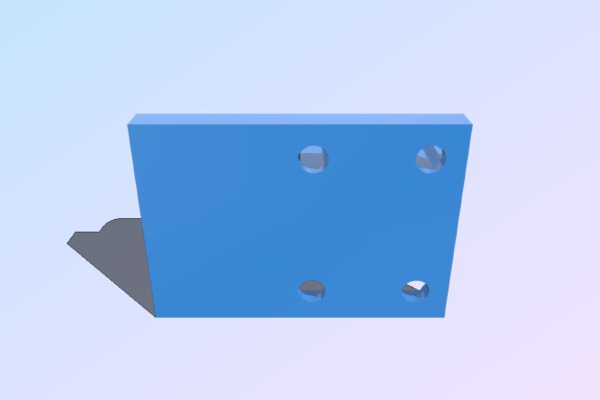 Anycubic I3 Mega Double Igus Holder For Bed (Offset) | 3d print model