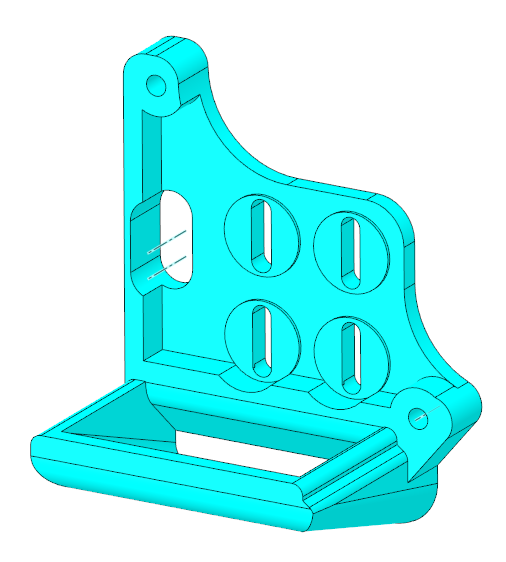 Compact AIO Fan with retractable Z-Probe for E3D V6_clone Hotend