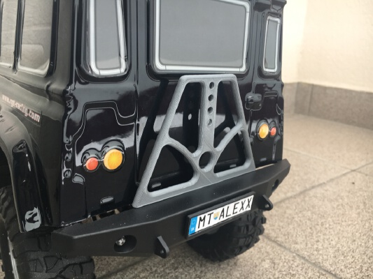 Spare Tire Carrier for RGT Rock Cruiser | 3d print model