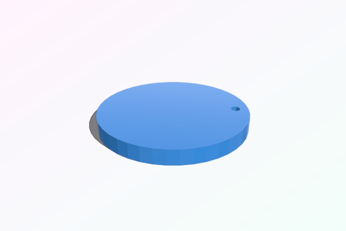 Safety keyhole cup