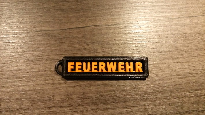 Feuerwehr Schlüsselanhänger | 3d print model
