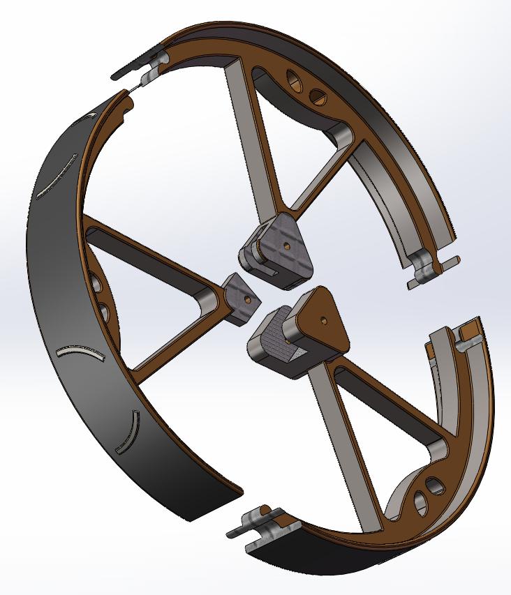 180mm Diameter MegaBoeBot Wheel Kit