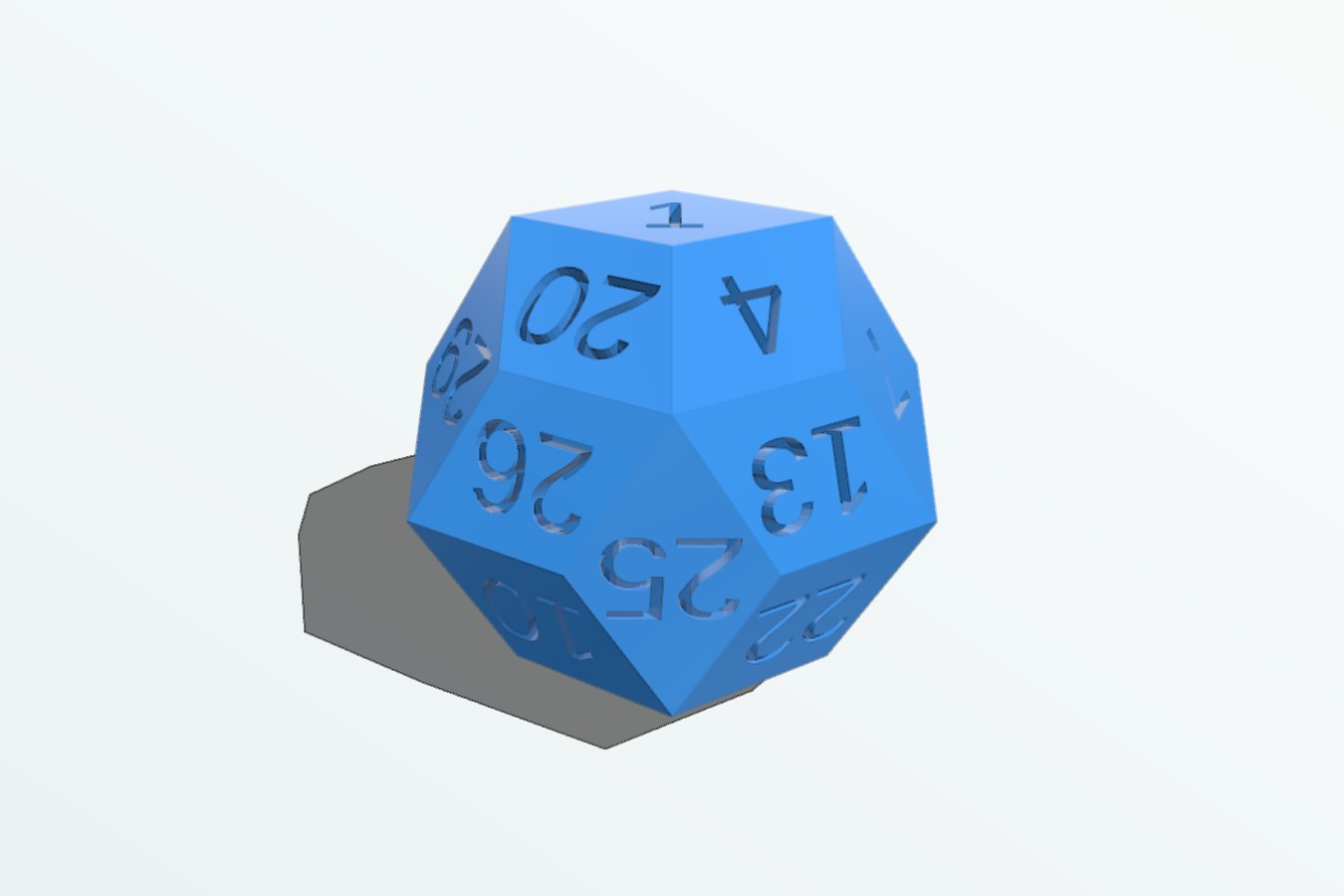 30 Sided Die d30 Rhombic triacontahedron
