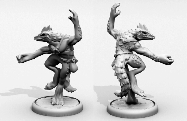Lizardfolk Monk | 3d print model