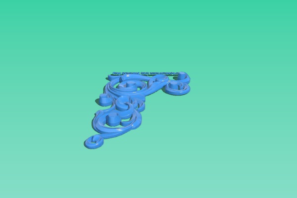 Pattern in the corner | 3d print model