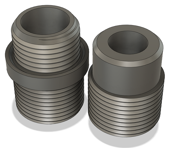 Airsoft VFC Sig Sauer M17 Thread Adapter for Ribbed Barrel
