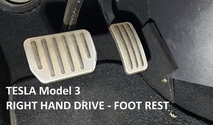 Tesla Model 3 RHD Foot Rest | 3d print model
