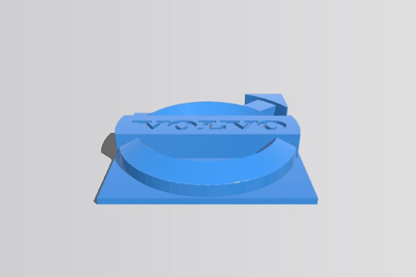 volvo 240 radiator grille logo 1977 | 3d print model