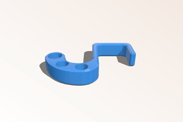 Hanging Helmet Hook for Cubicle | 3d print model