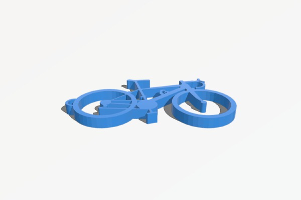 GW FLAMMA ROAD BIKE KEY CHAIN | 3d print model