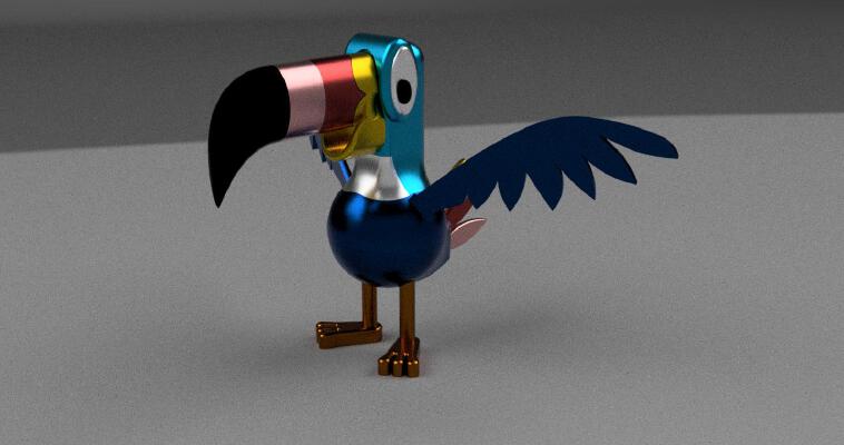Rainbow Toucan | 3d print model